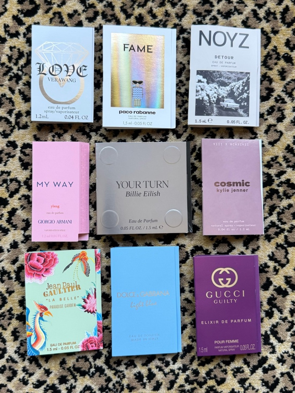 Perfume samples bundle - 9 items (NIB)
